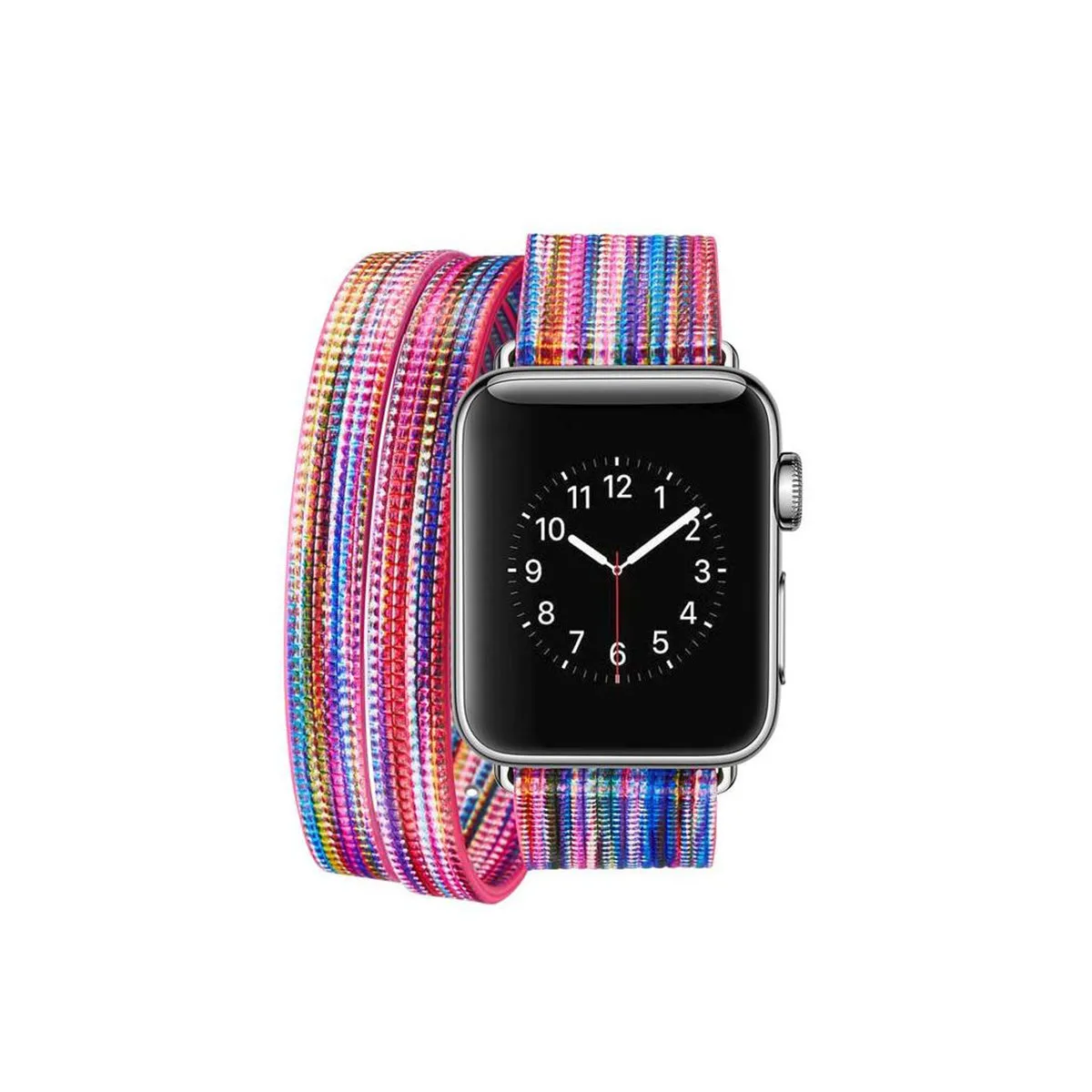 Colorful Wraparound Replacement Band for Apple Watch Series 1, 2 & 3