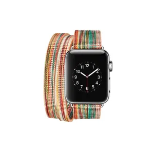 Colorful Wraparound Replacement Band for Apple Watch Series 1, 2 & 3