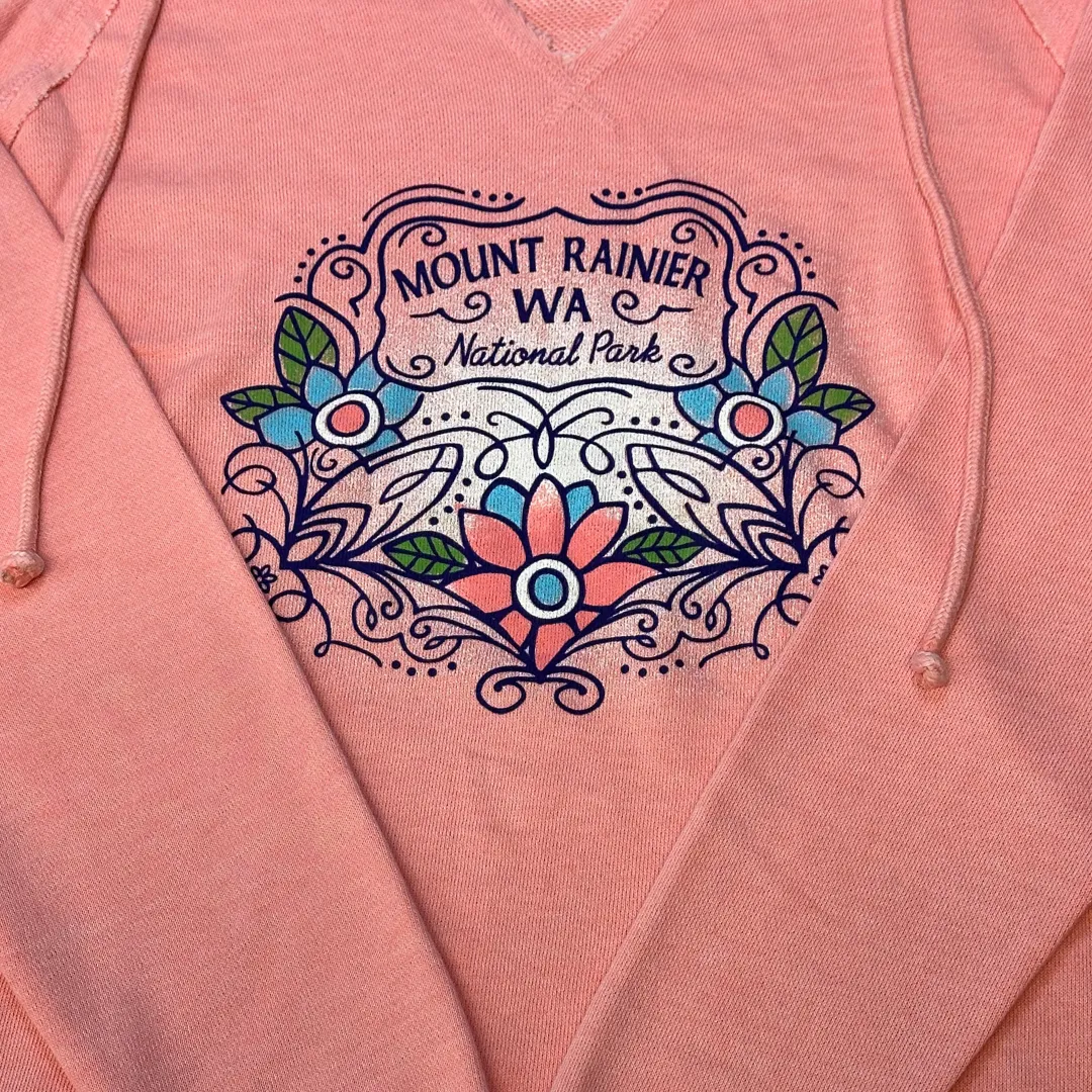 Coral Pink Mount Rainier Hoodie
