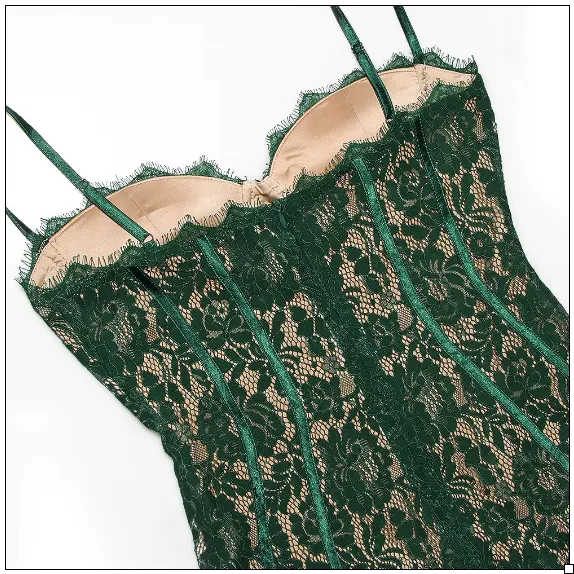 Corset Lace Midi Dress