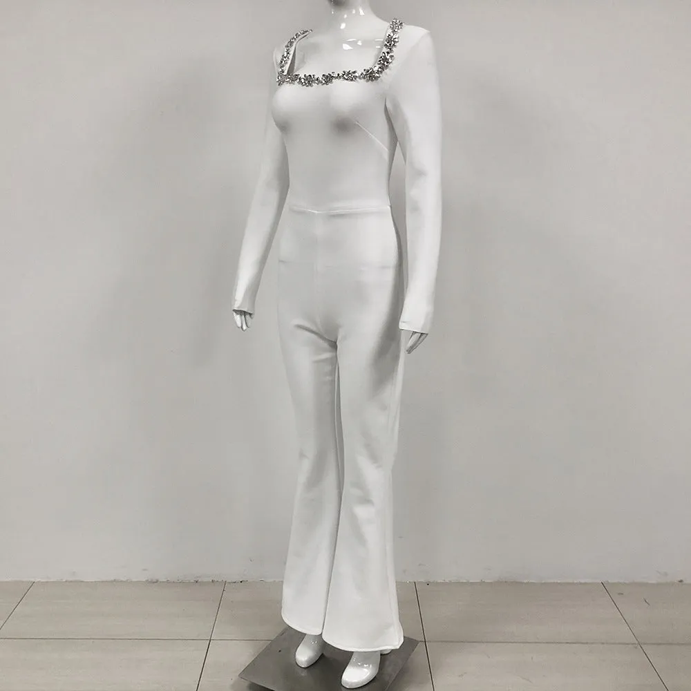 Crystal Embroidered Jumpsuit