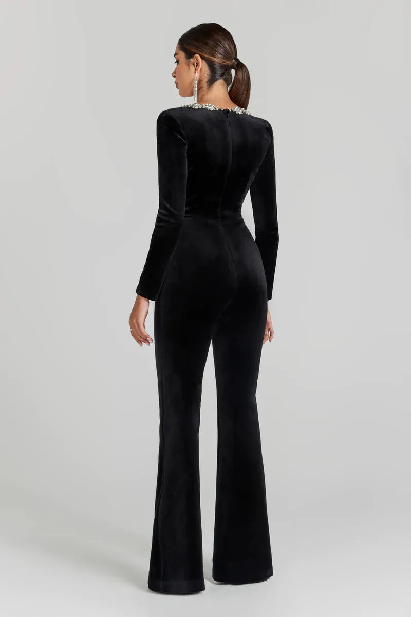 Crystal Embroidered Jumpsuit
