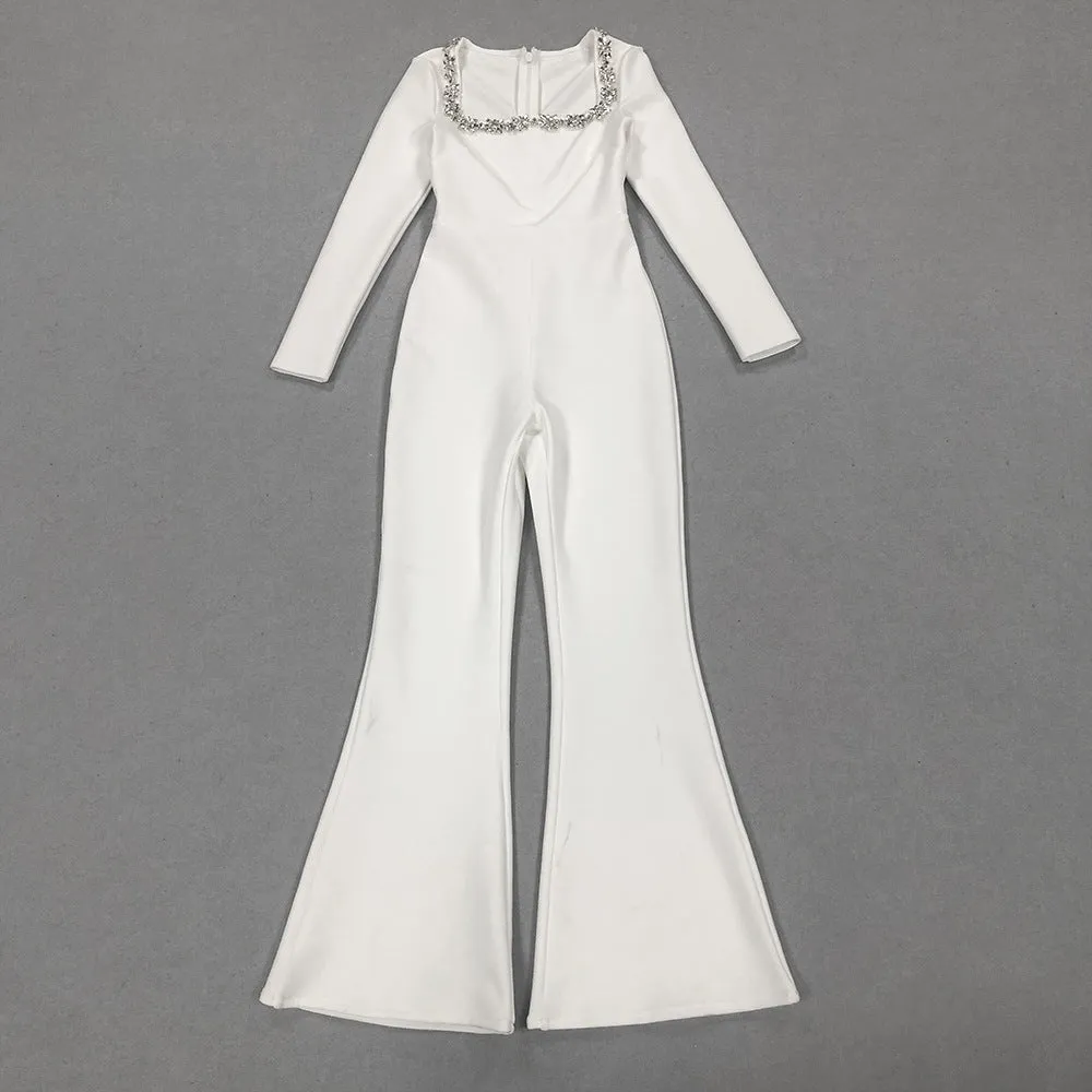 Crystal Embroidered Jumpsuit