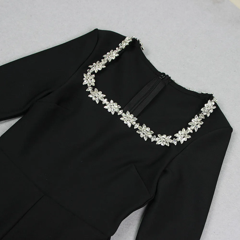 Crystal Embroidered Jumpsuit