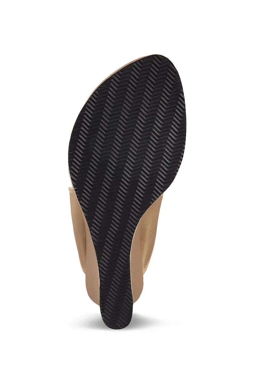 Crystal High K Wedge Champagne