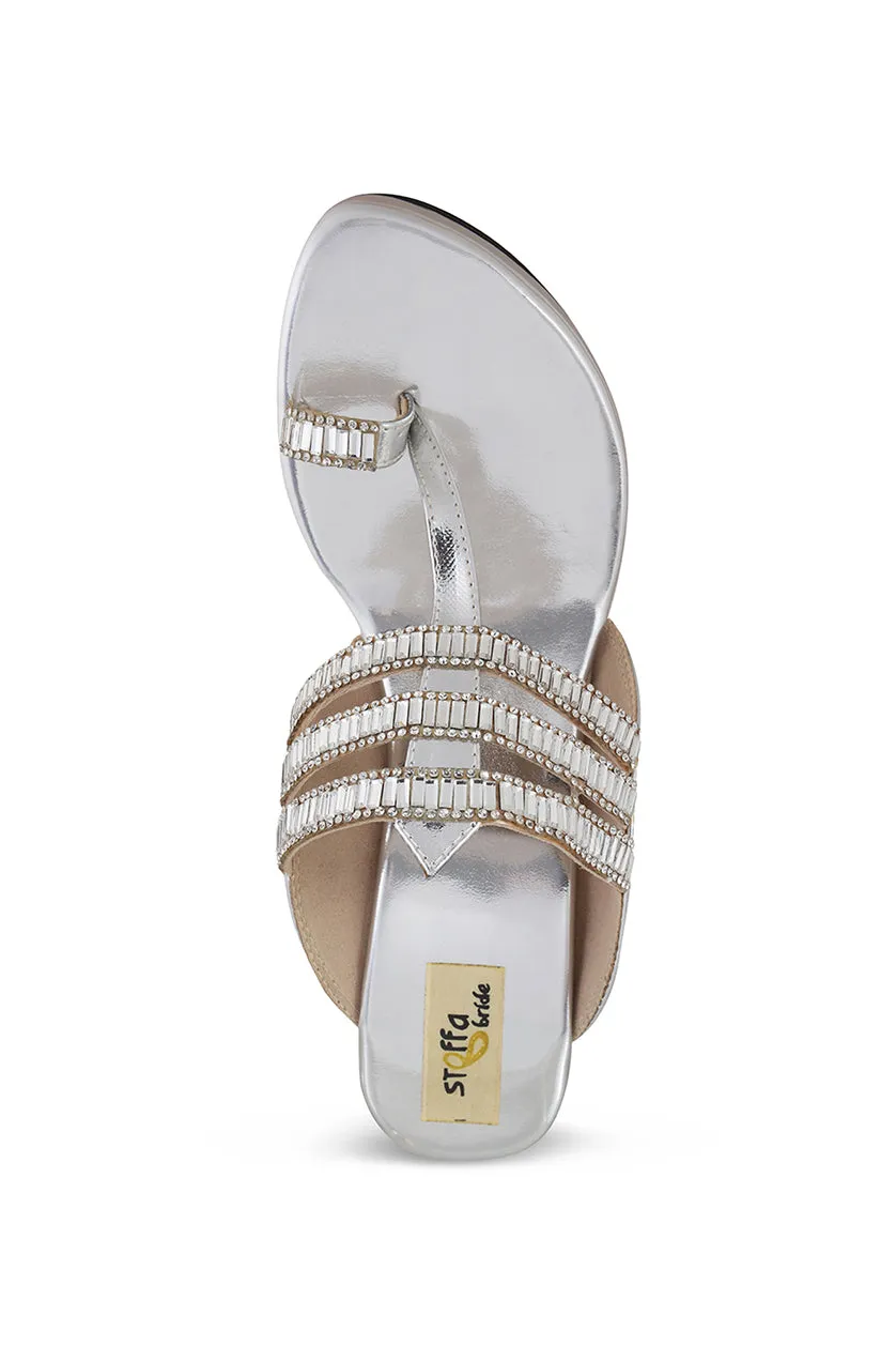 Crystal High K Wedge Champagne