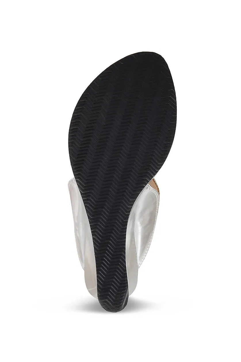 Crystal High K Wedge Silver