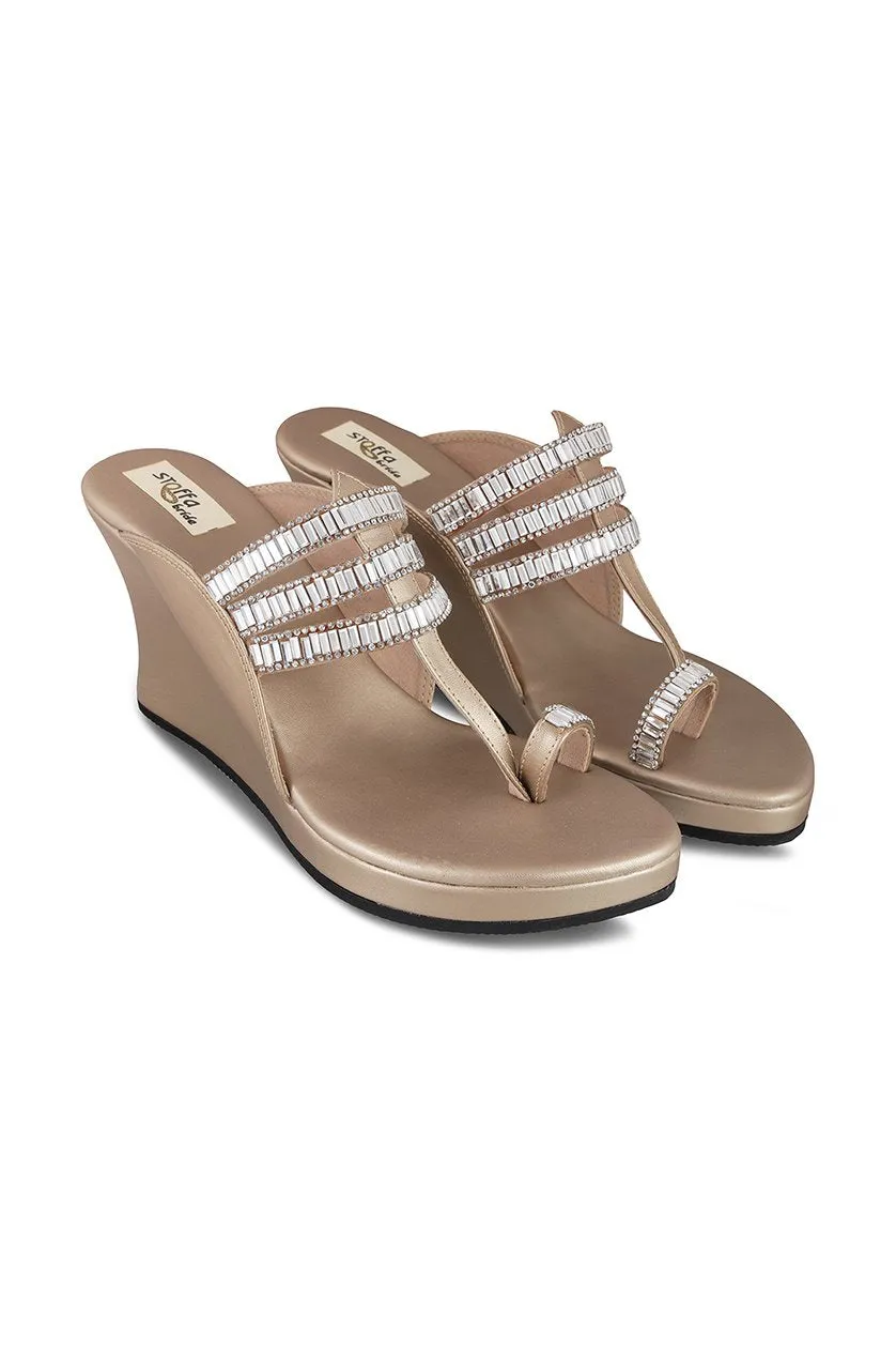 Crystal High K Wedge Silver