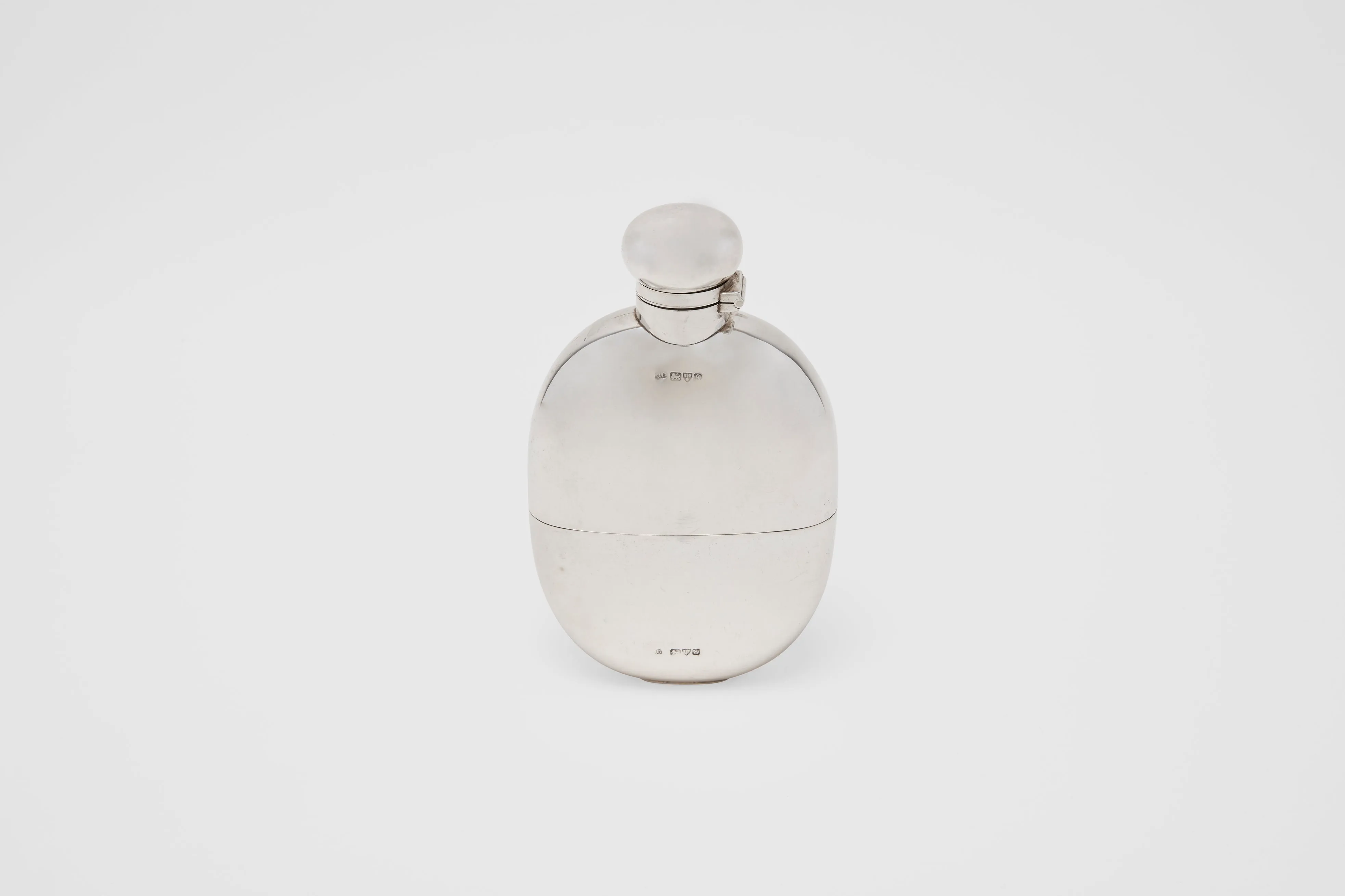 Curved Drinking Flask with Removable Cup