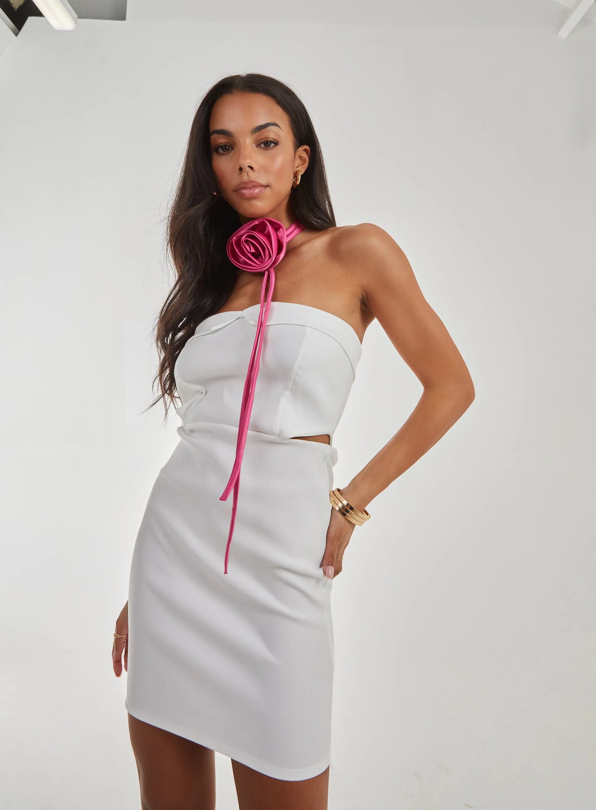 Cut Out Bandeau Bodycon Dress