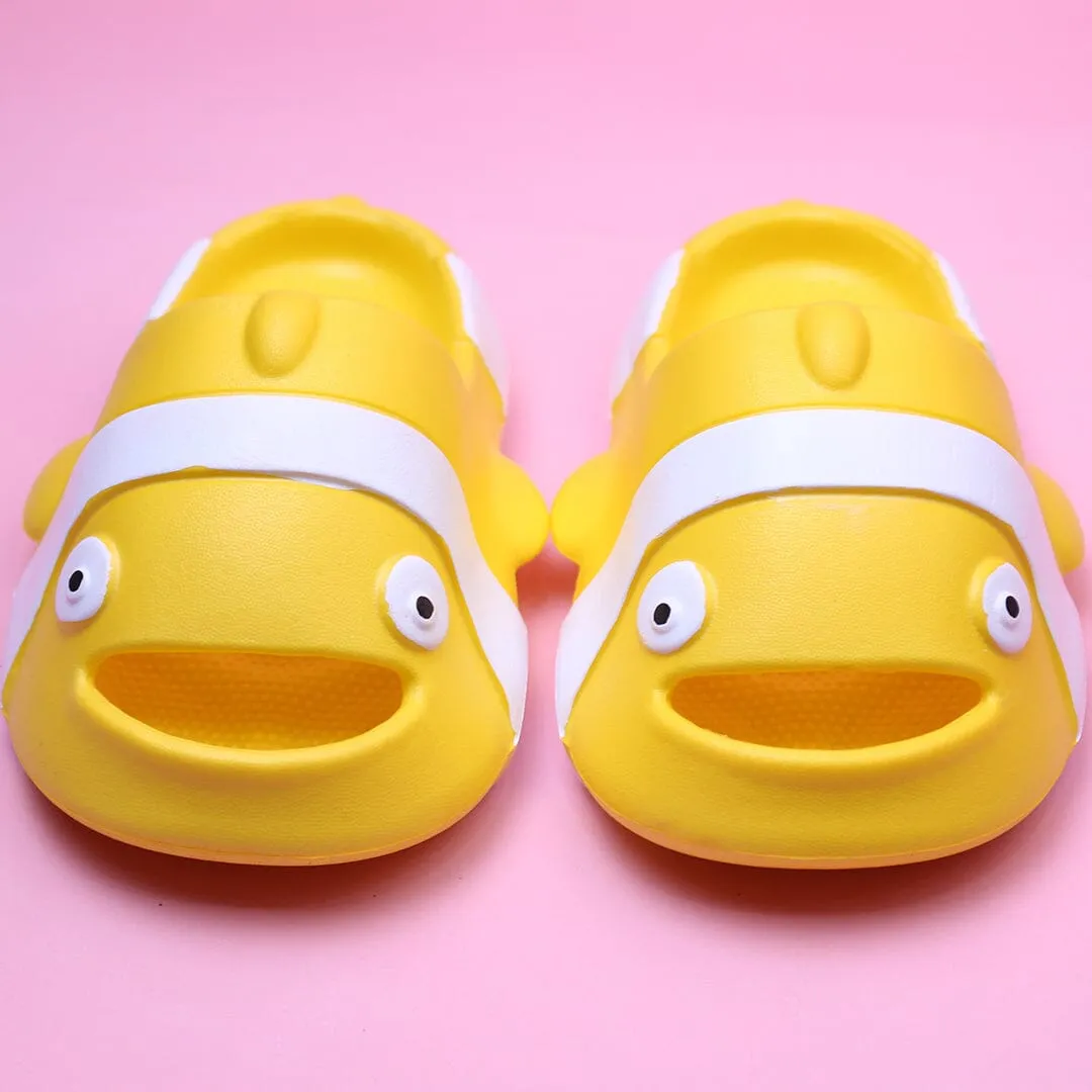 Cute Yellow Dolphin Kids Slides