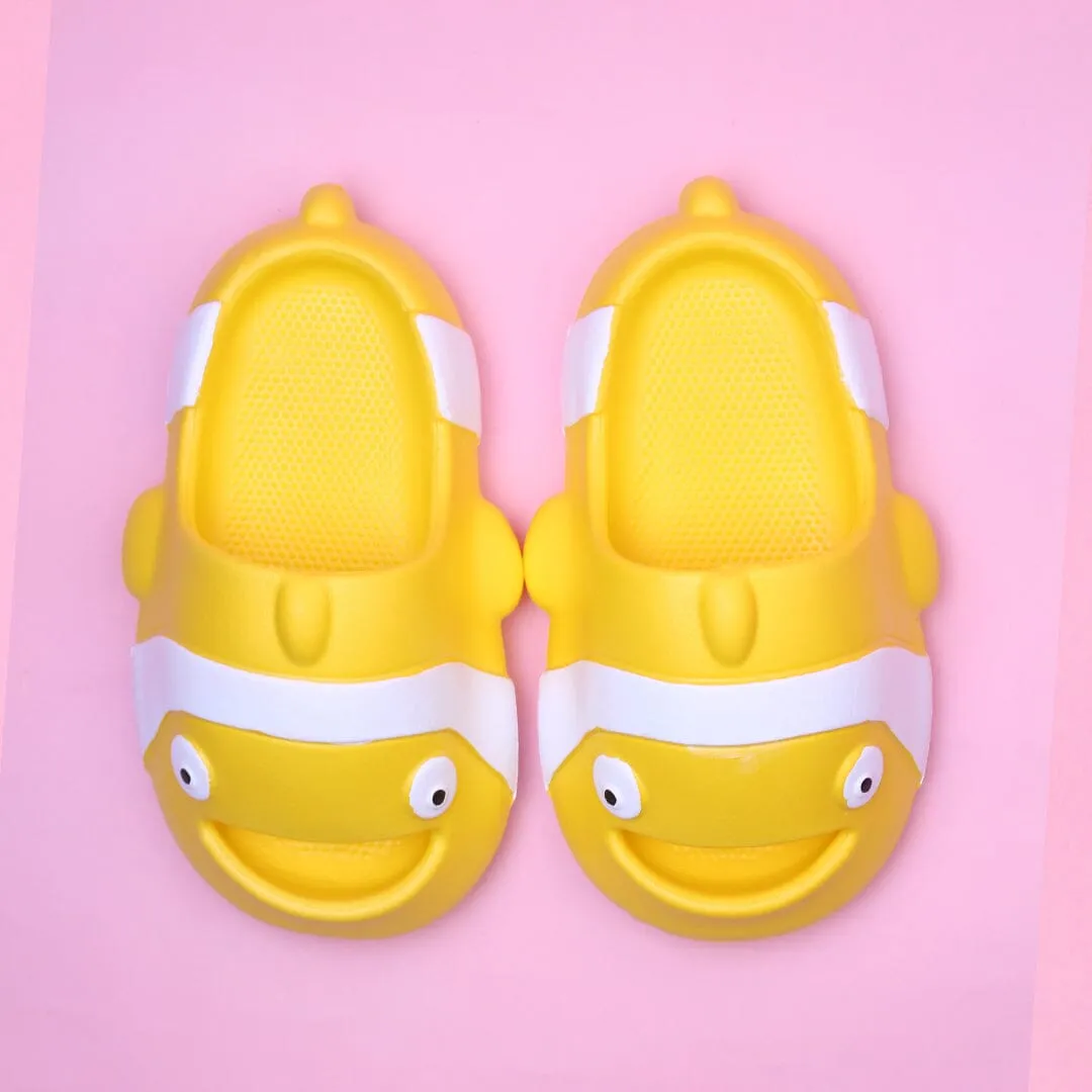 Cute Yellow Dolphin Kids Slides