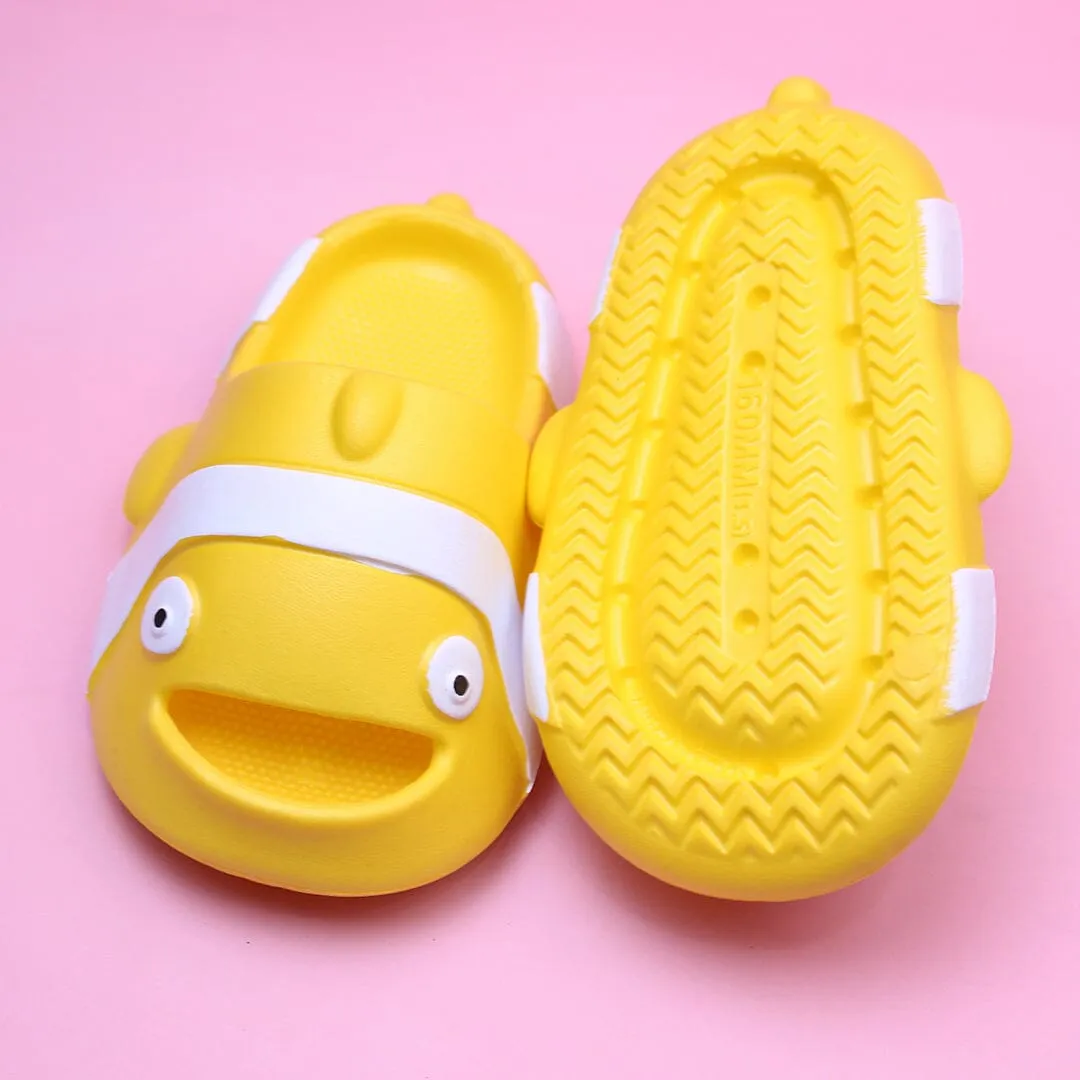 Cute Yellow Dolphin Kids Slides