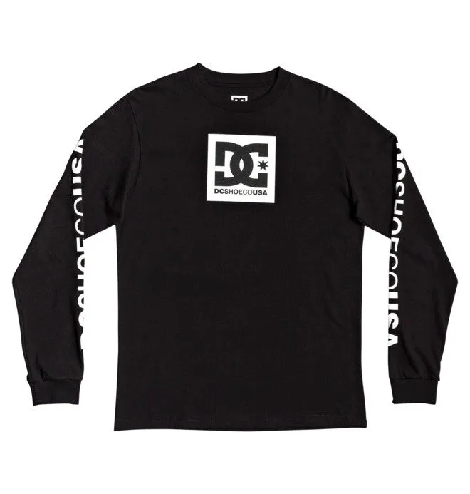 DC Mens Square Star Long Sleeve T-Shirt