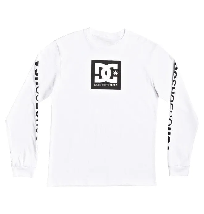 DC Mens Square Star Long Sleeve T-Shirt