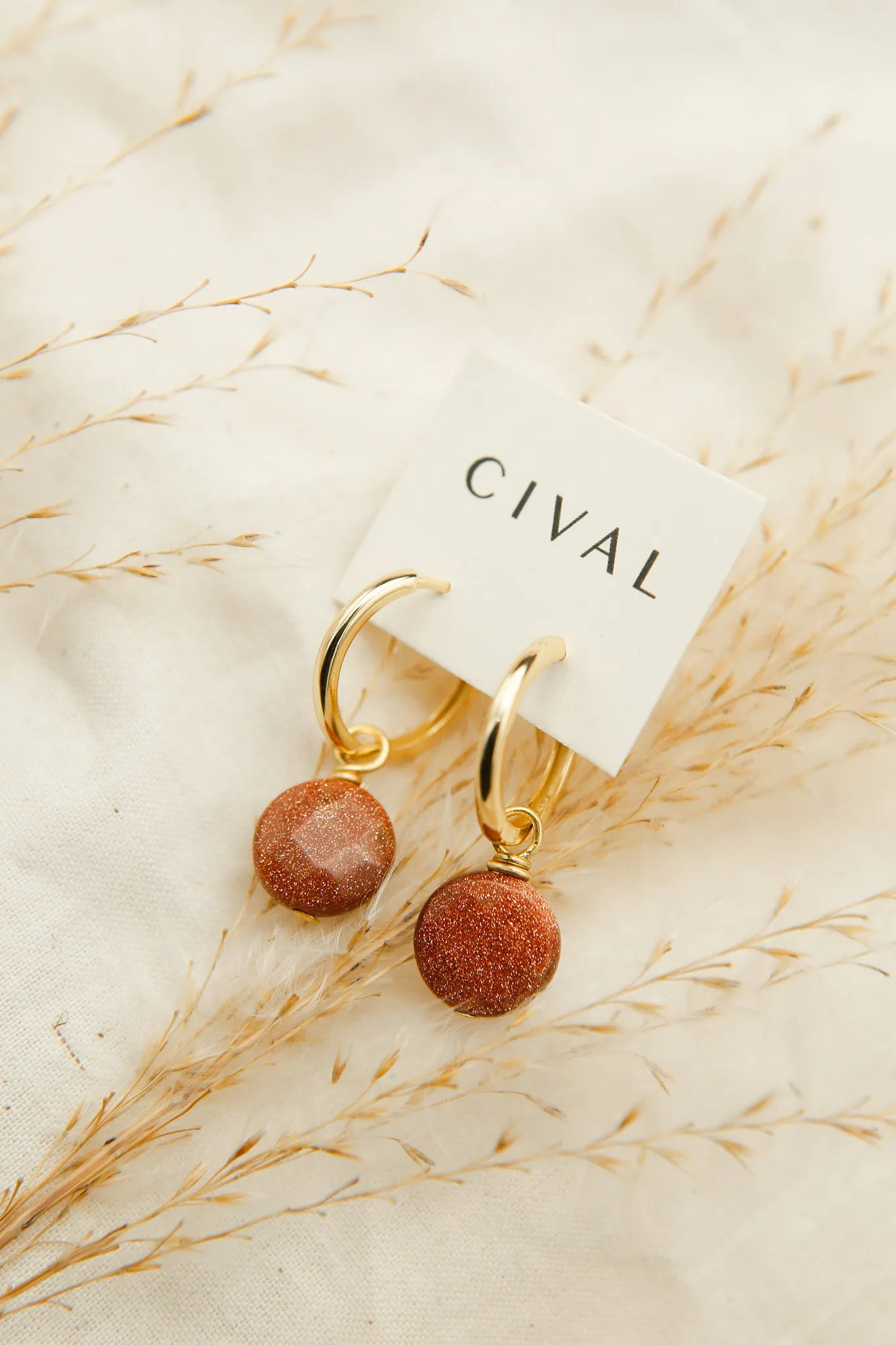 Diana Hoop - Terracotta Goldstone