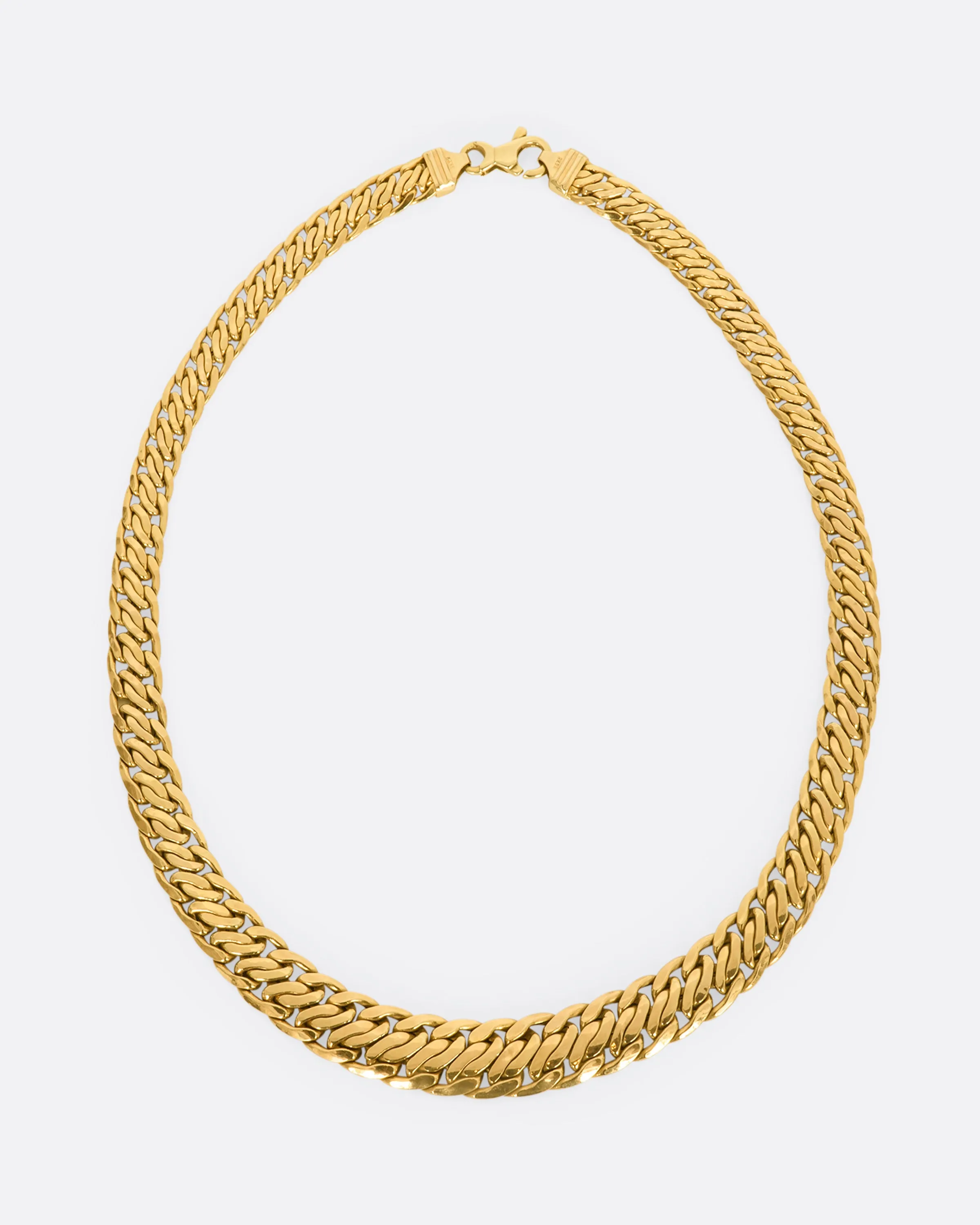 Double Curb Chain Necklace