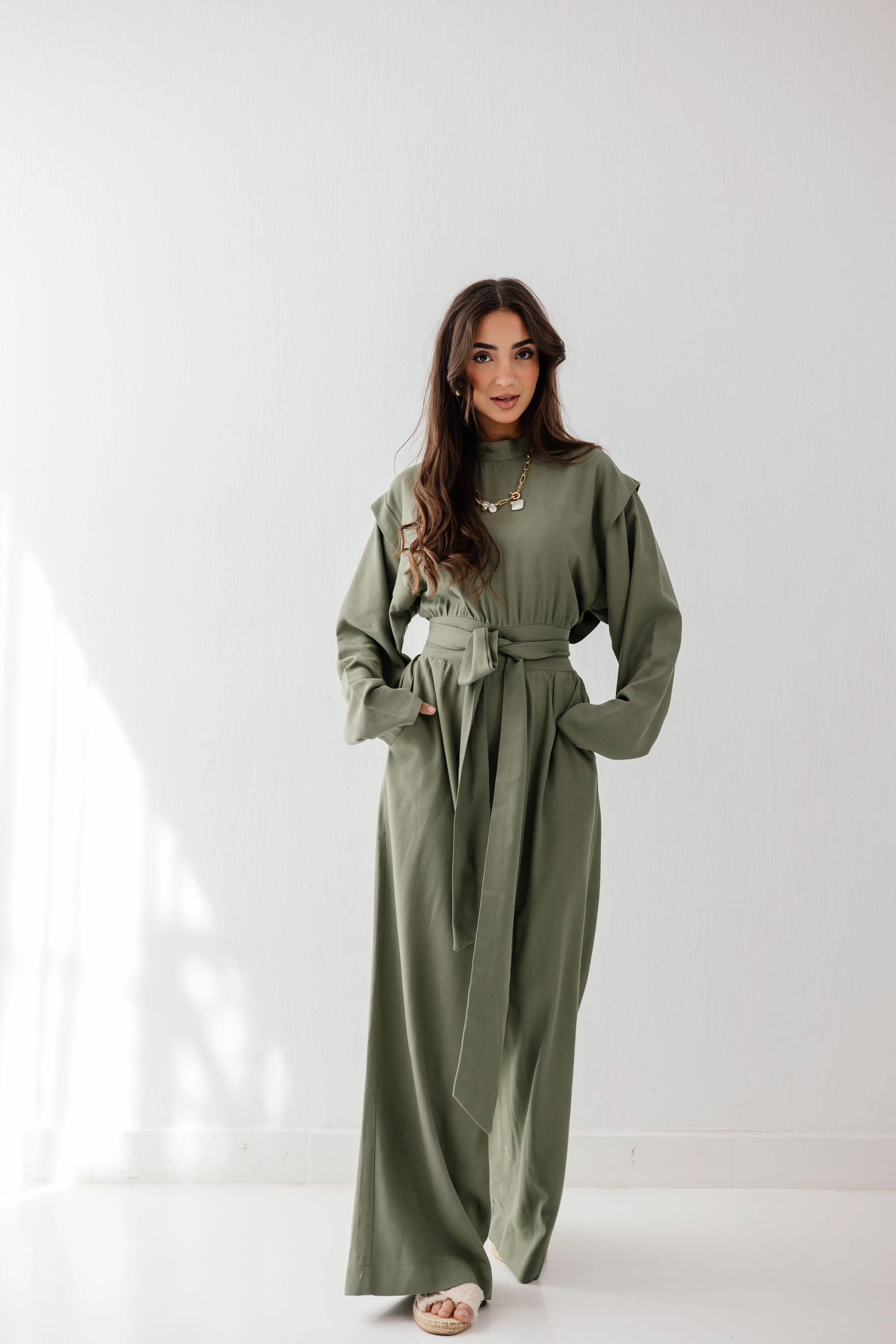 Dune Horizon Jumpsuit in Olive