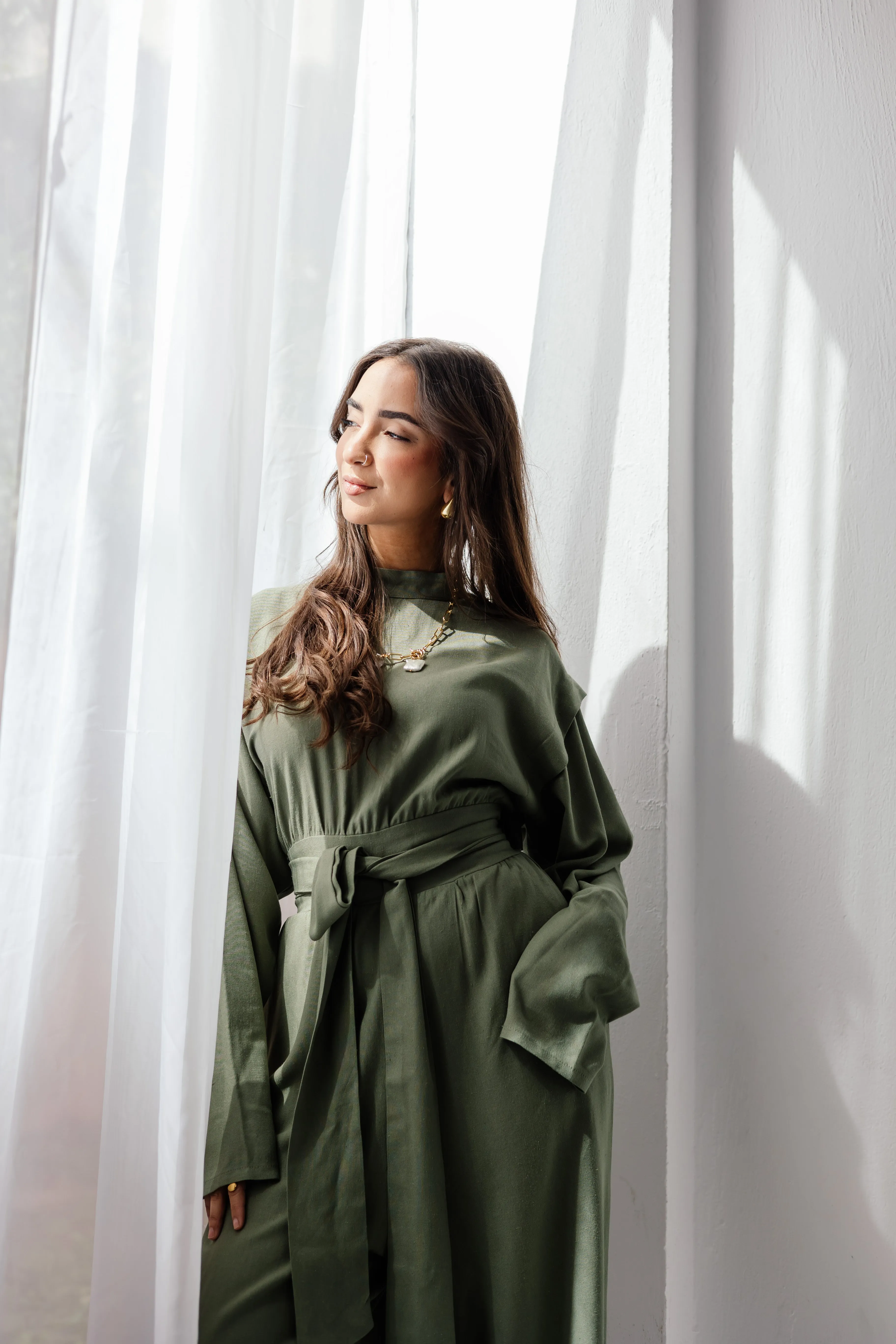 Dune Horizon Jumpsuit in Olive