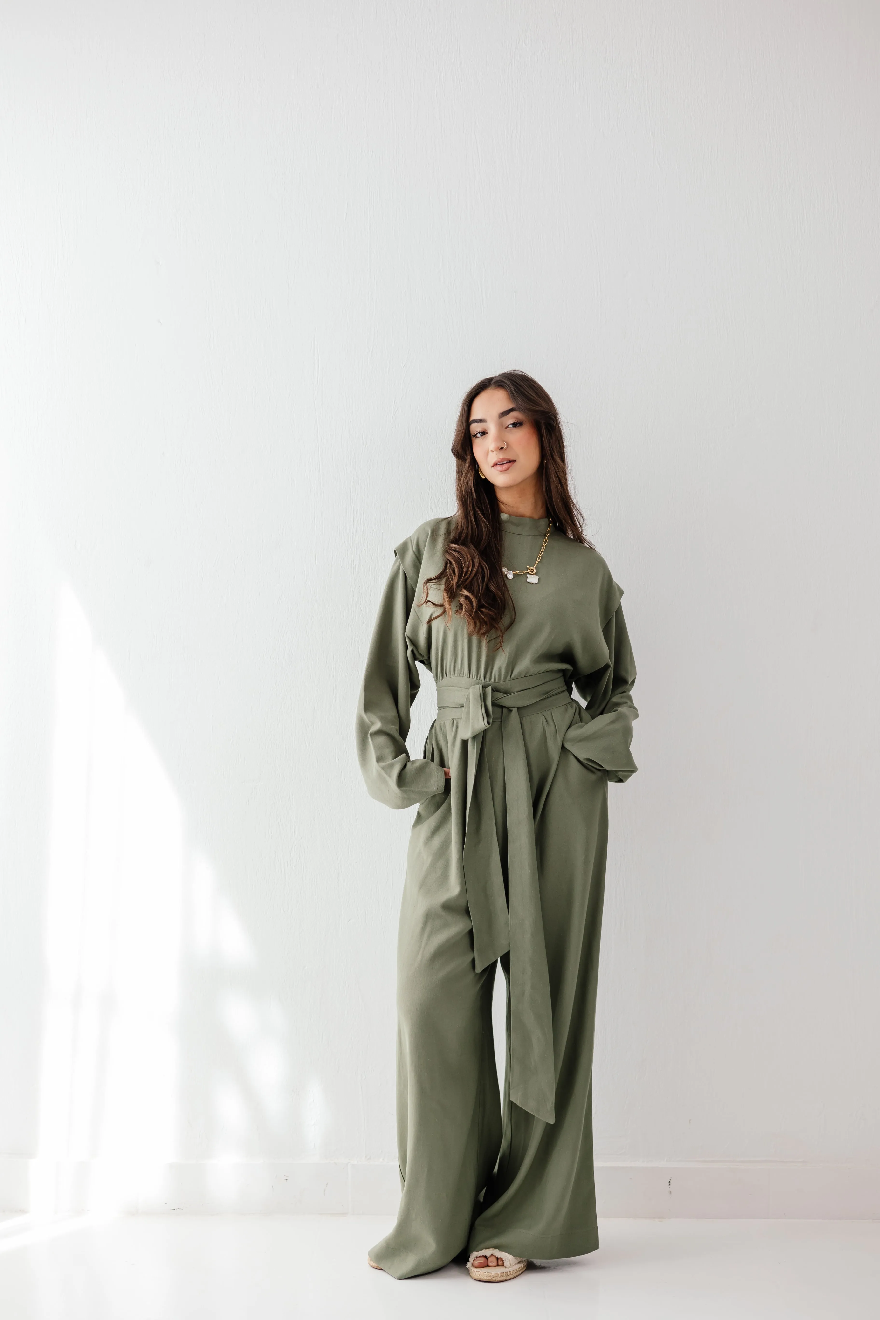 Dune Horizon Jumpsuit in Olive