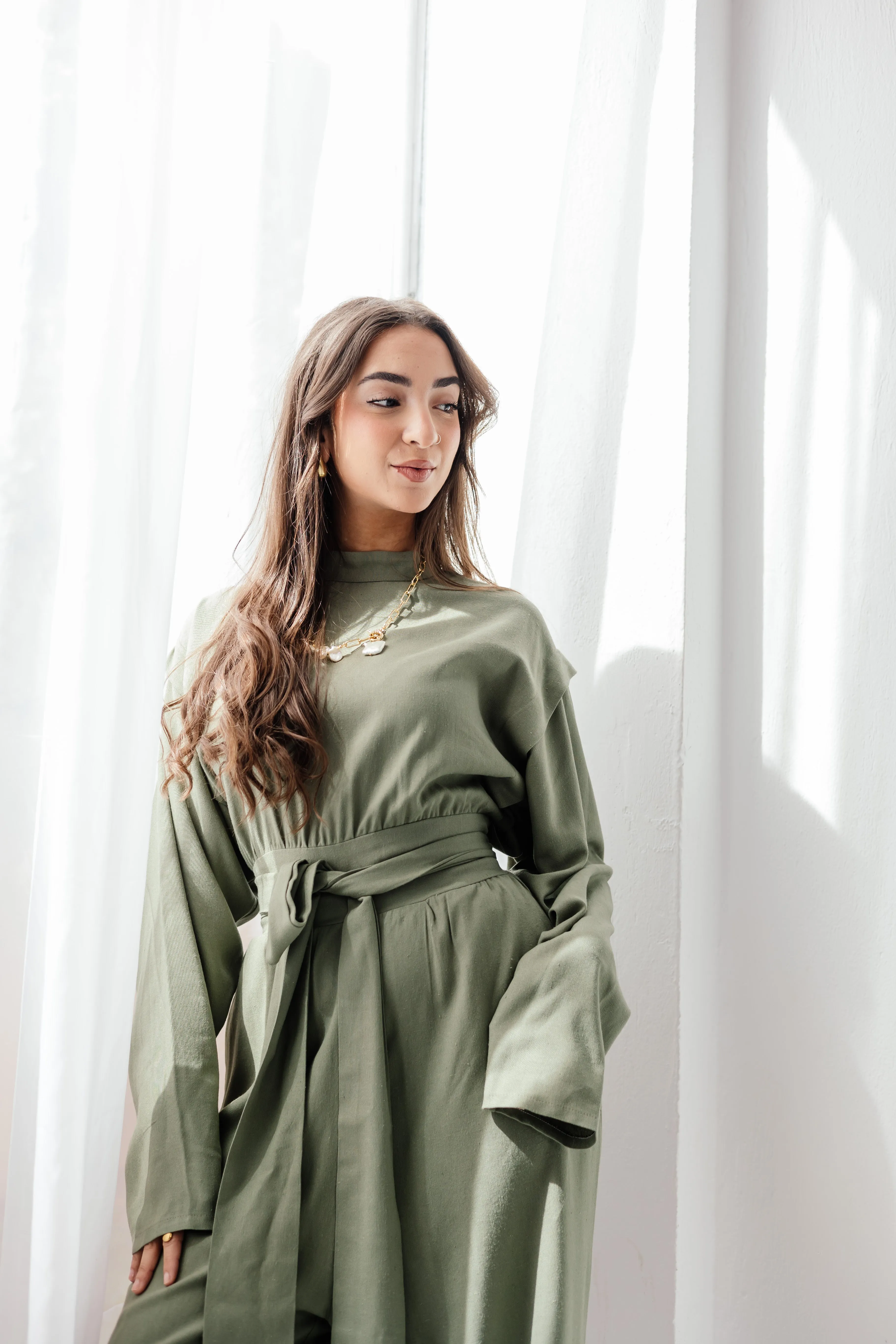 Dune Horizon Jumpsuit in Olive