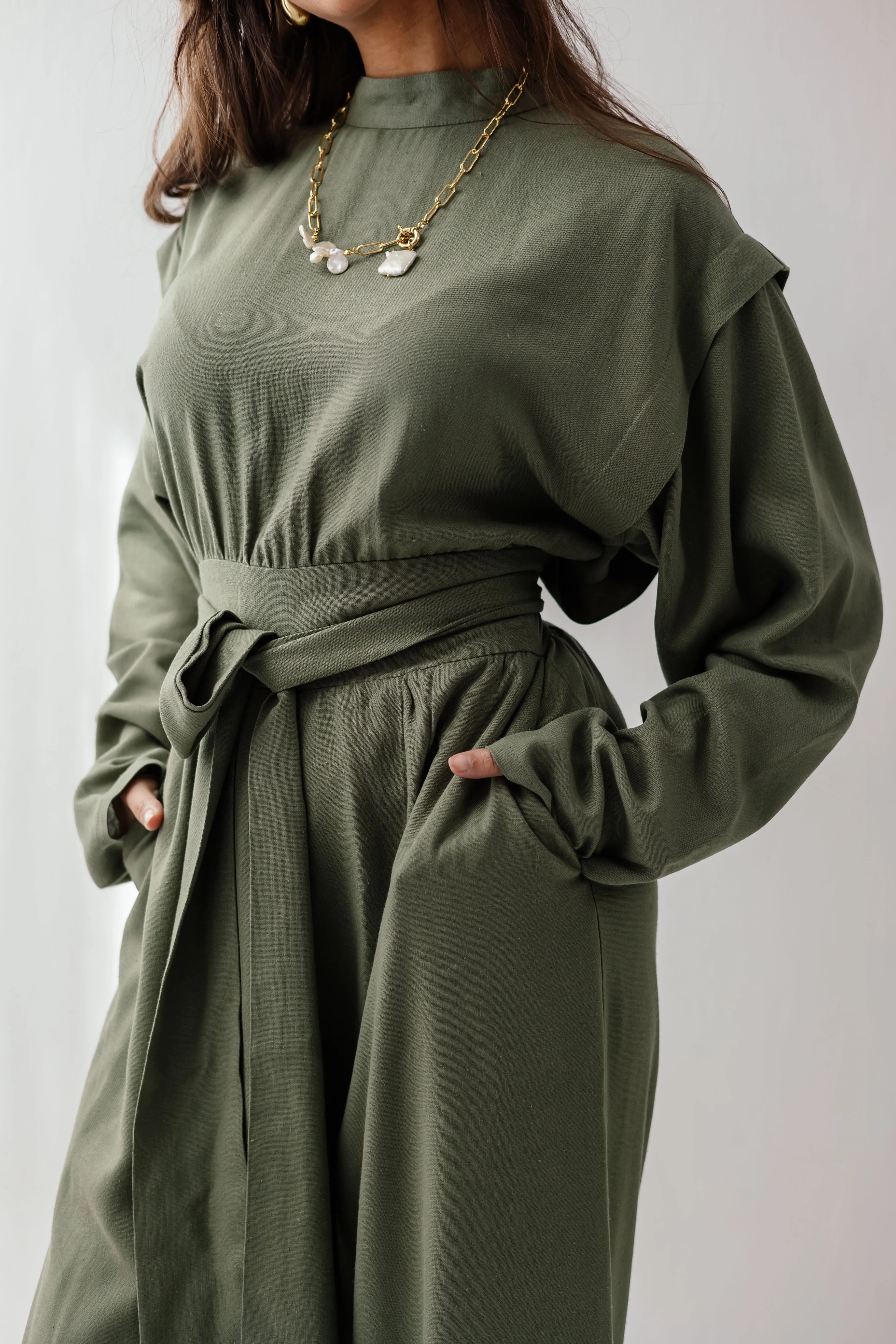Dune Horizon Jumpsuit in Olive