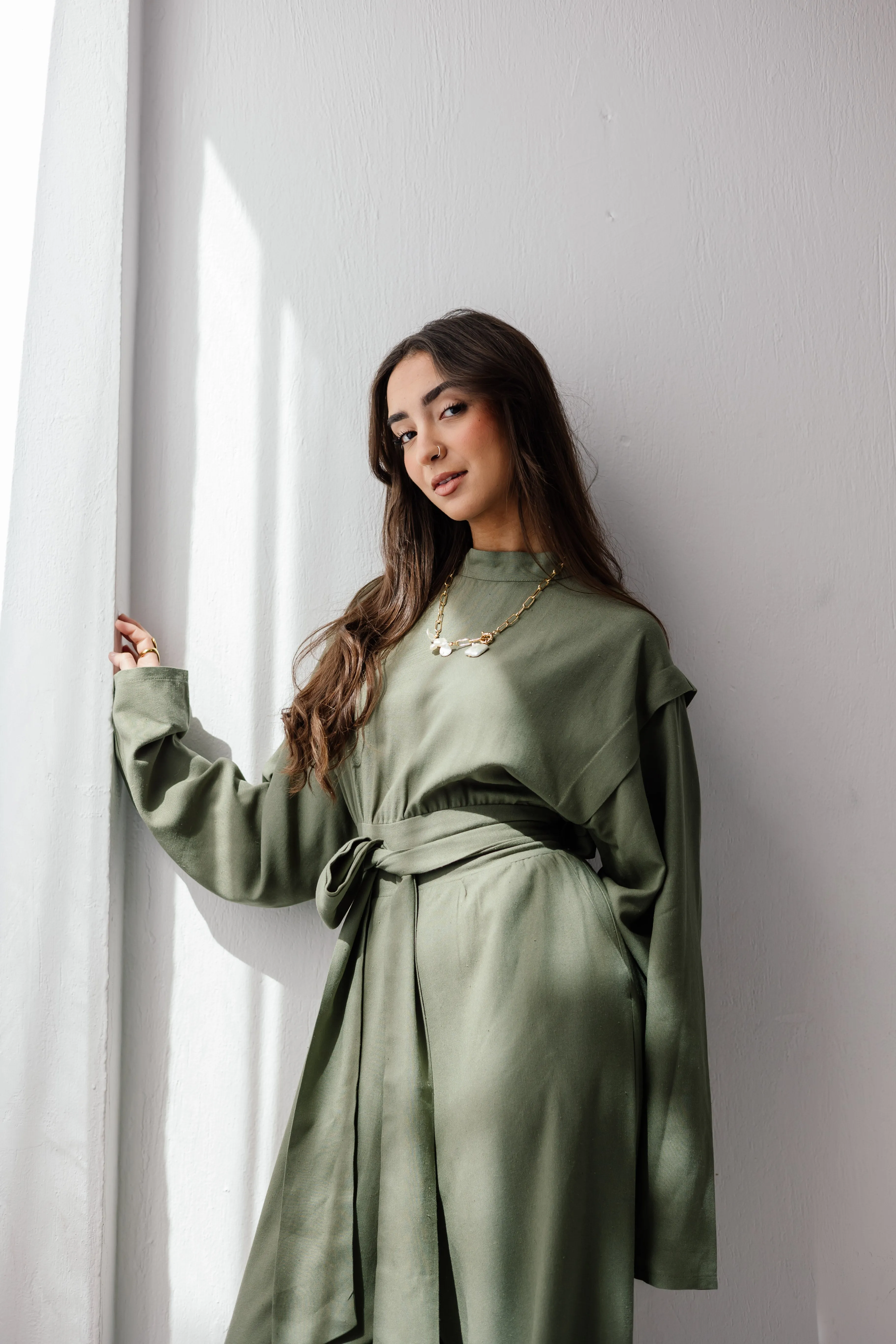 Dune Horizon Jumpsuit in Olive