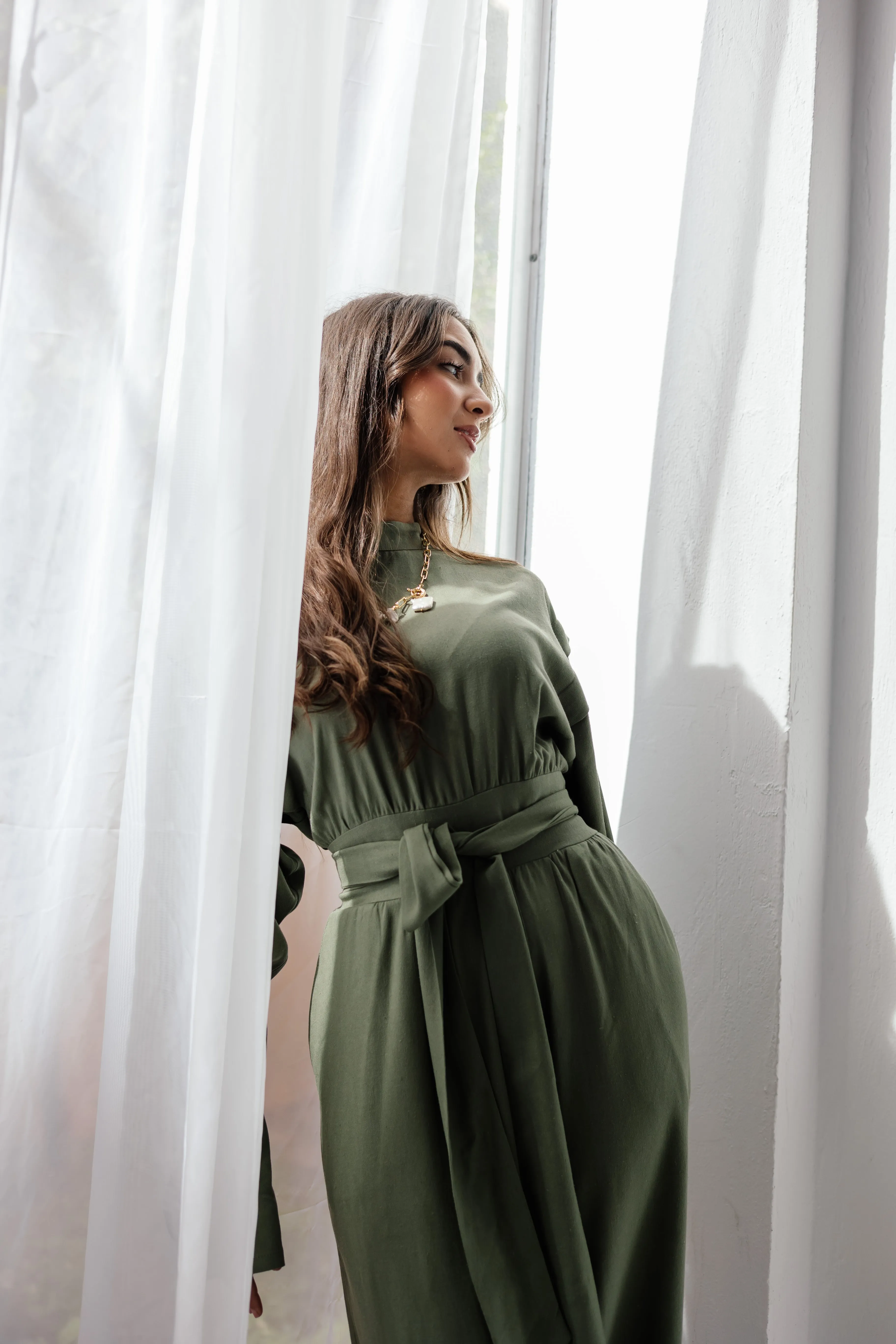Dune Horizon Jumpsuit in Olive