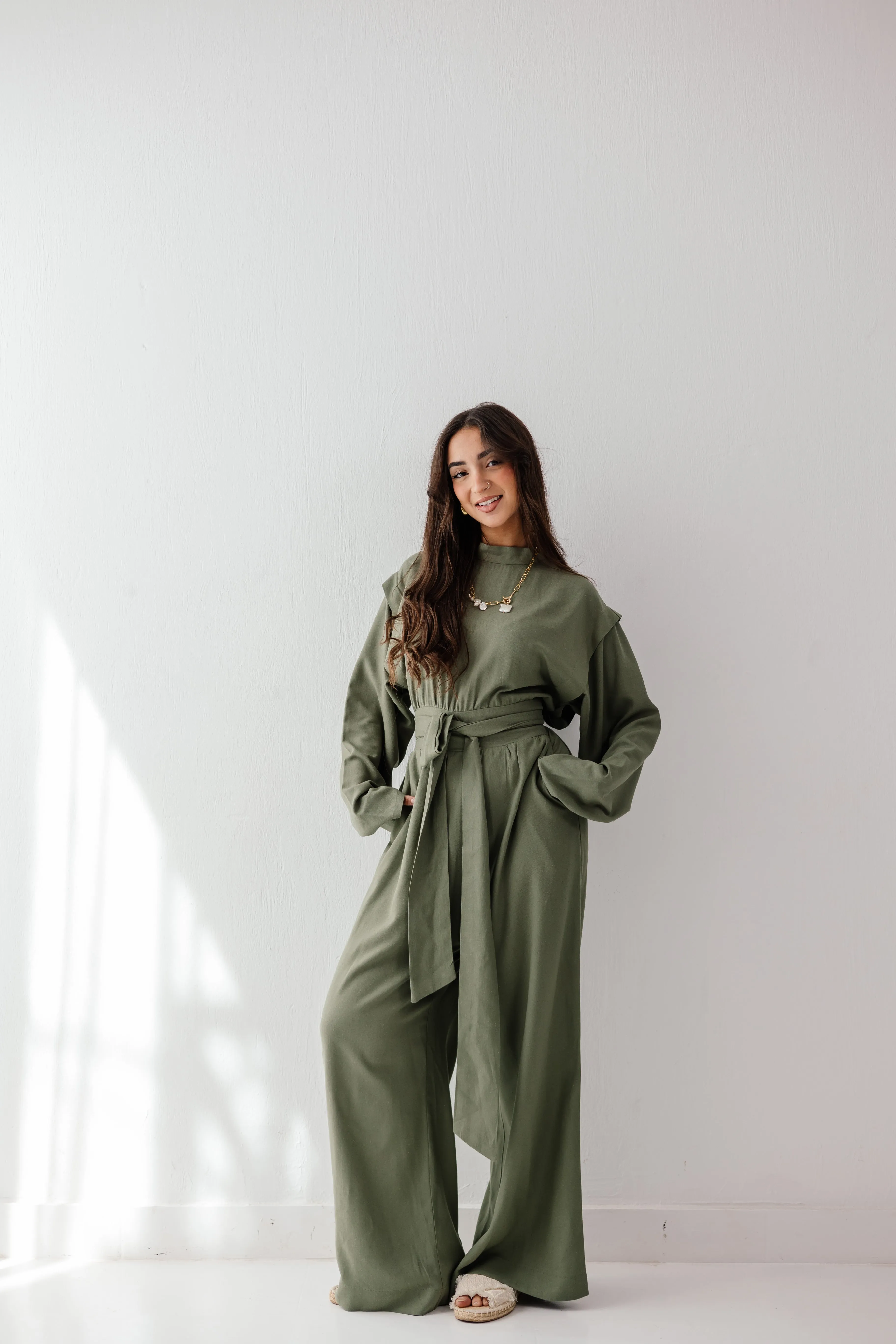 Dune Horizon Jumpsuit in Olive
