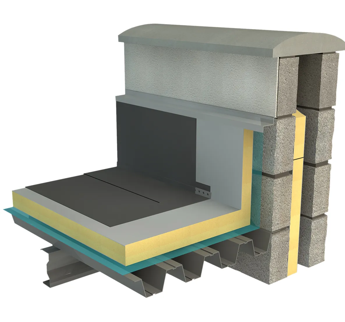 EcoTherm Eco-Fix Flat Roof Insulation Board - 2400mm x 1200mm x 60mm (Pack of 5 sheets 11.52m2)