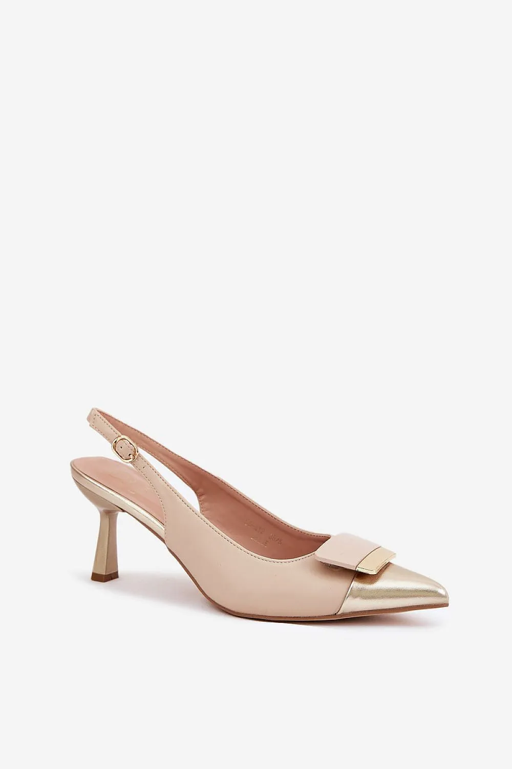Elegant high heels made of eco leather