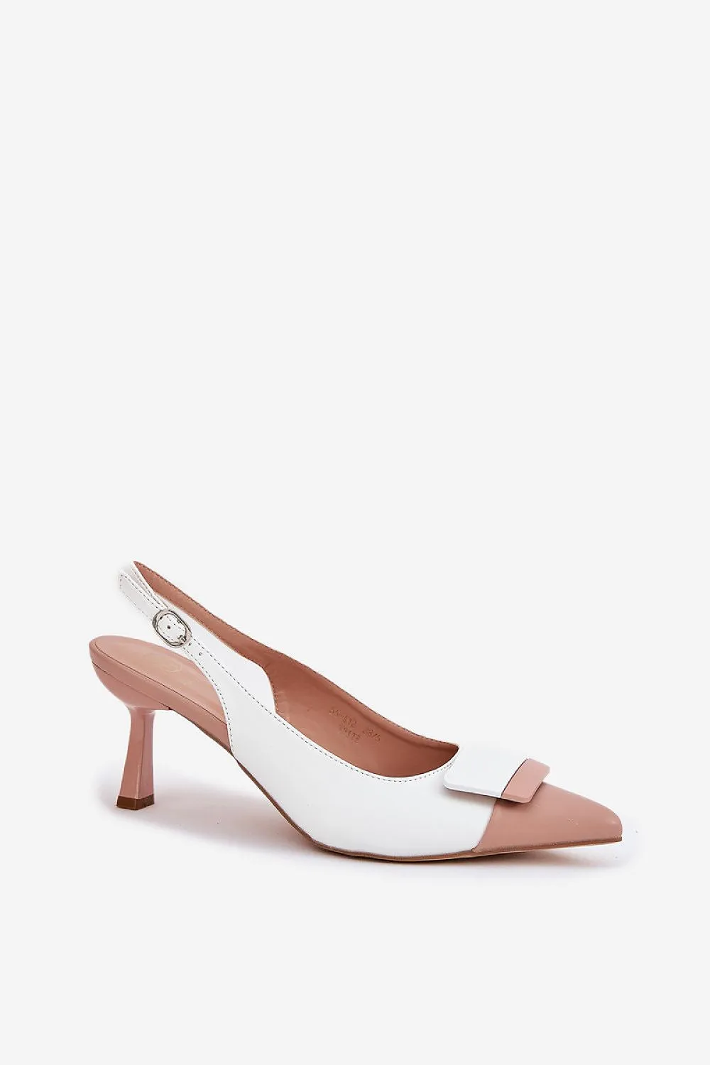 Elegant high heels made of eco leather