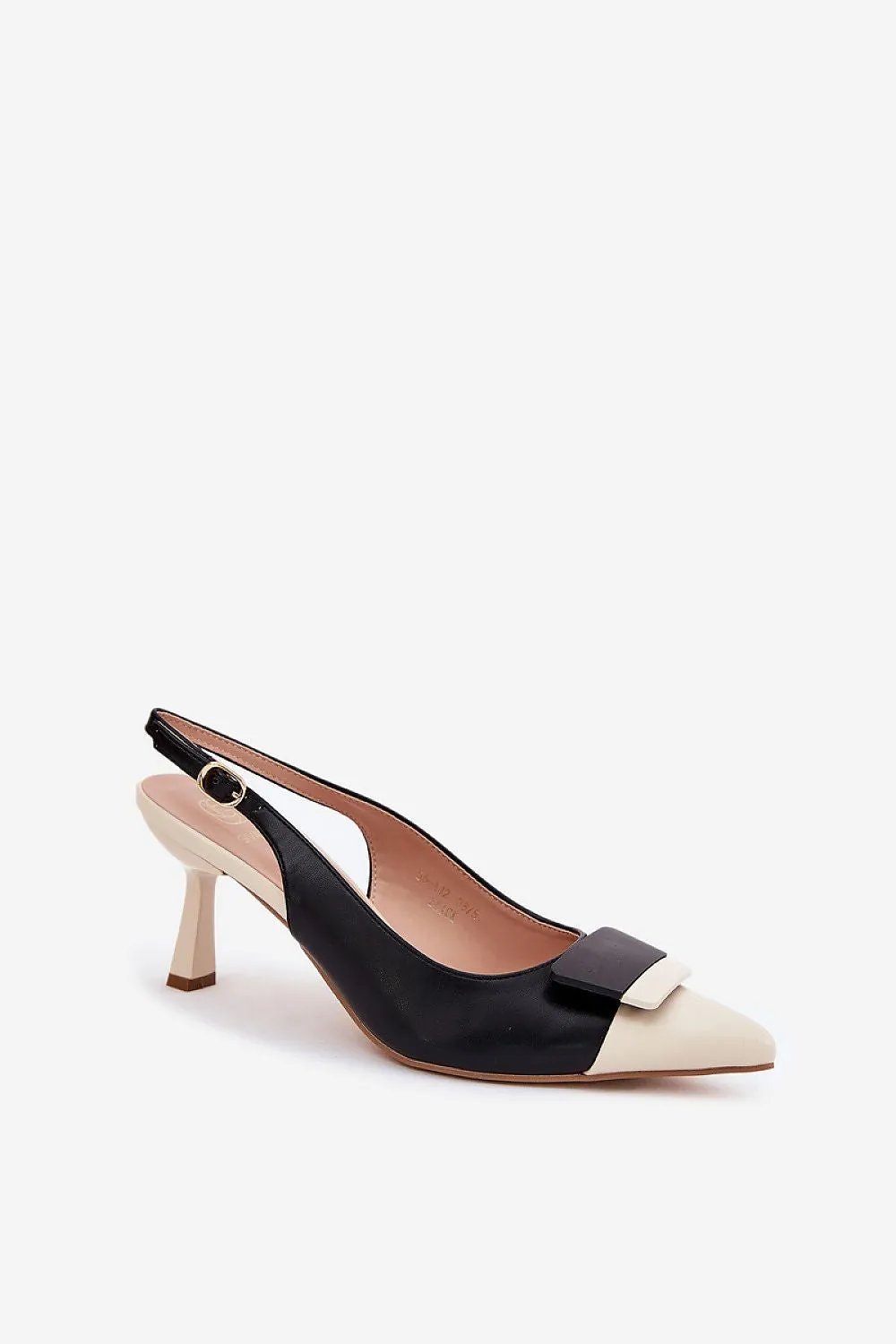 Elegant high heels made of eco leather
