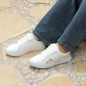 Embroidery Sneakers leaves