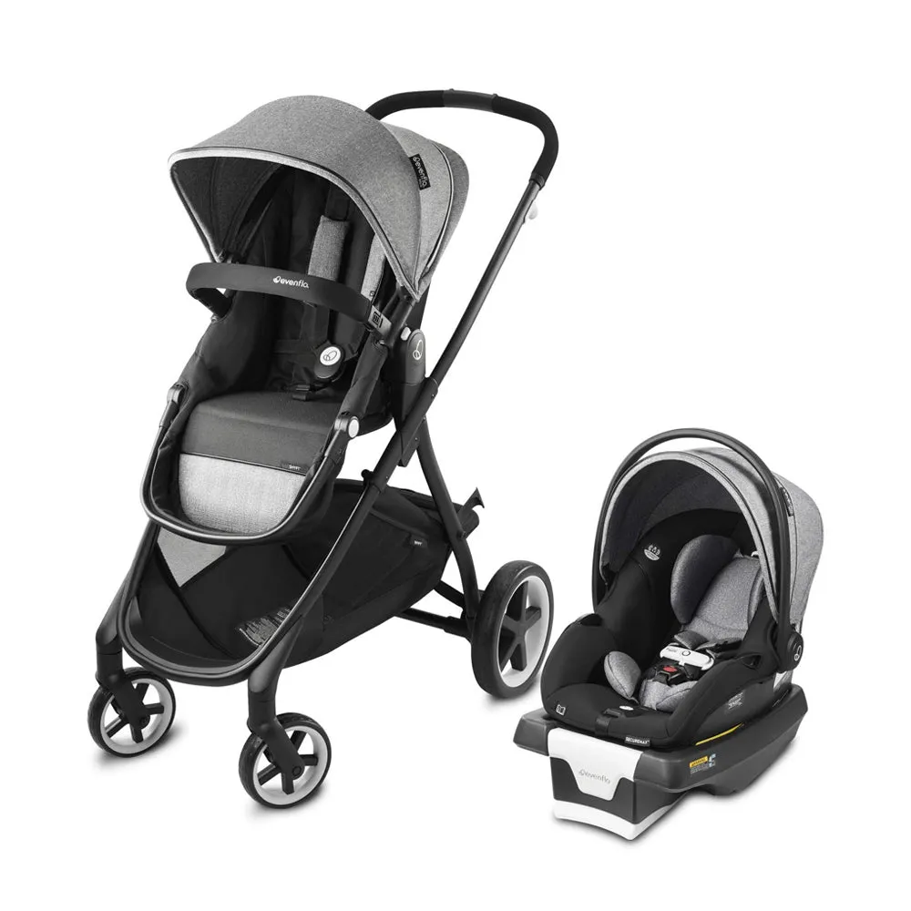 Evenflo Gold SensorSafe Shyft™ Smart Modular Travel System with SecureMax Smart Infant Car Seat - Moonstone