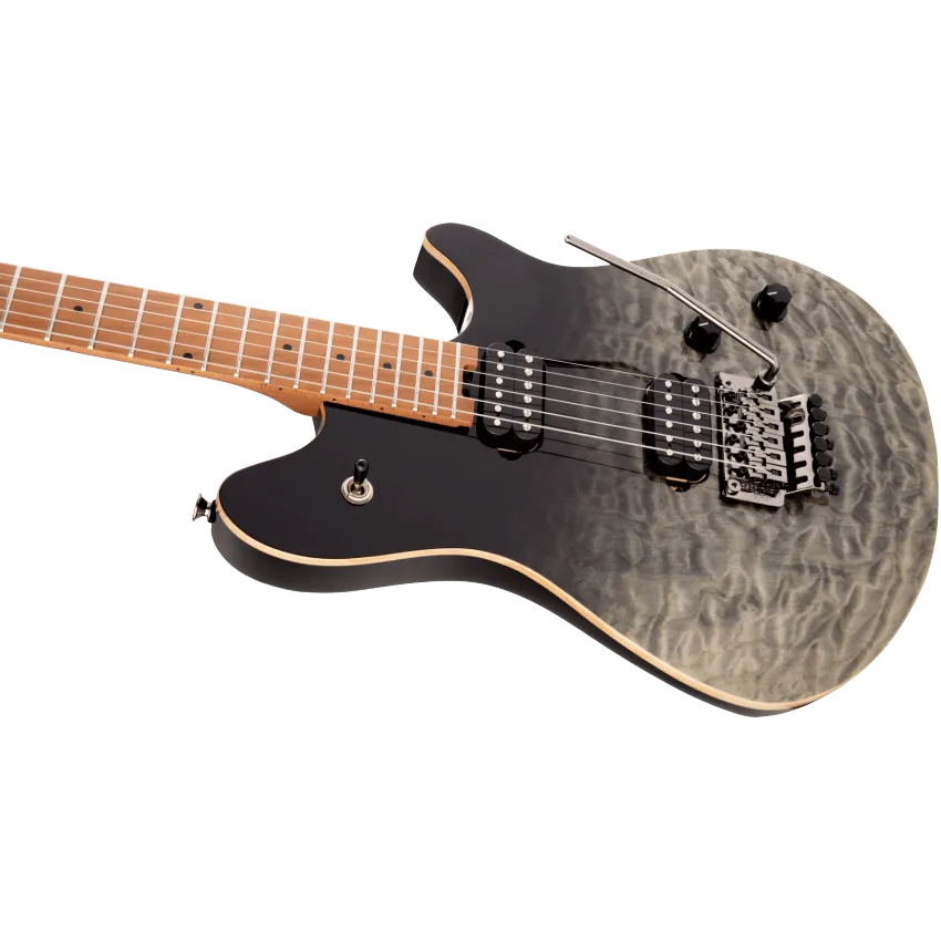 EVH Wolfgang WG Standard QM, Baked Maple Fingerboard in Black Fade