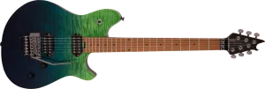 EVH Wolfgang WG Standard QM, Baked Maple Fingerboard in Tahiti Night
