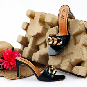 Fable Black Women Heels