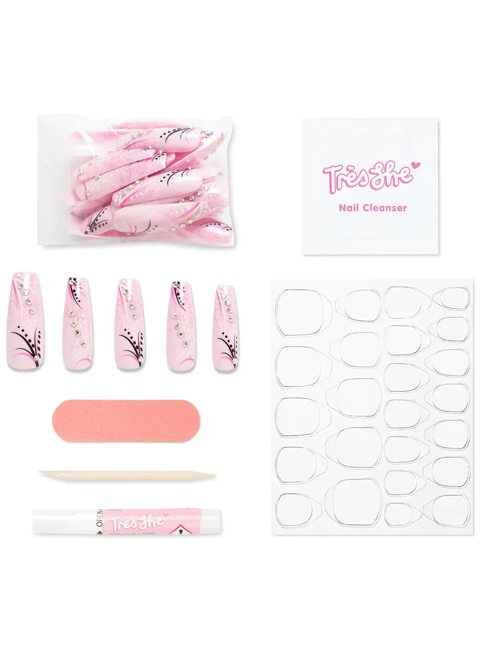 FALSE NAIL SET - FLY QT - ULTRA LONG