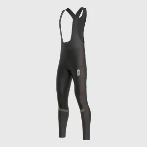 Fdx All Day Men's & Boy's Red Thermal Padded Cycling Cargo Bib Tights