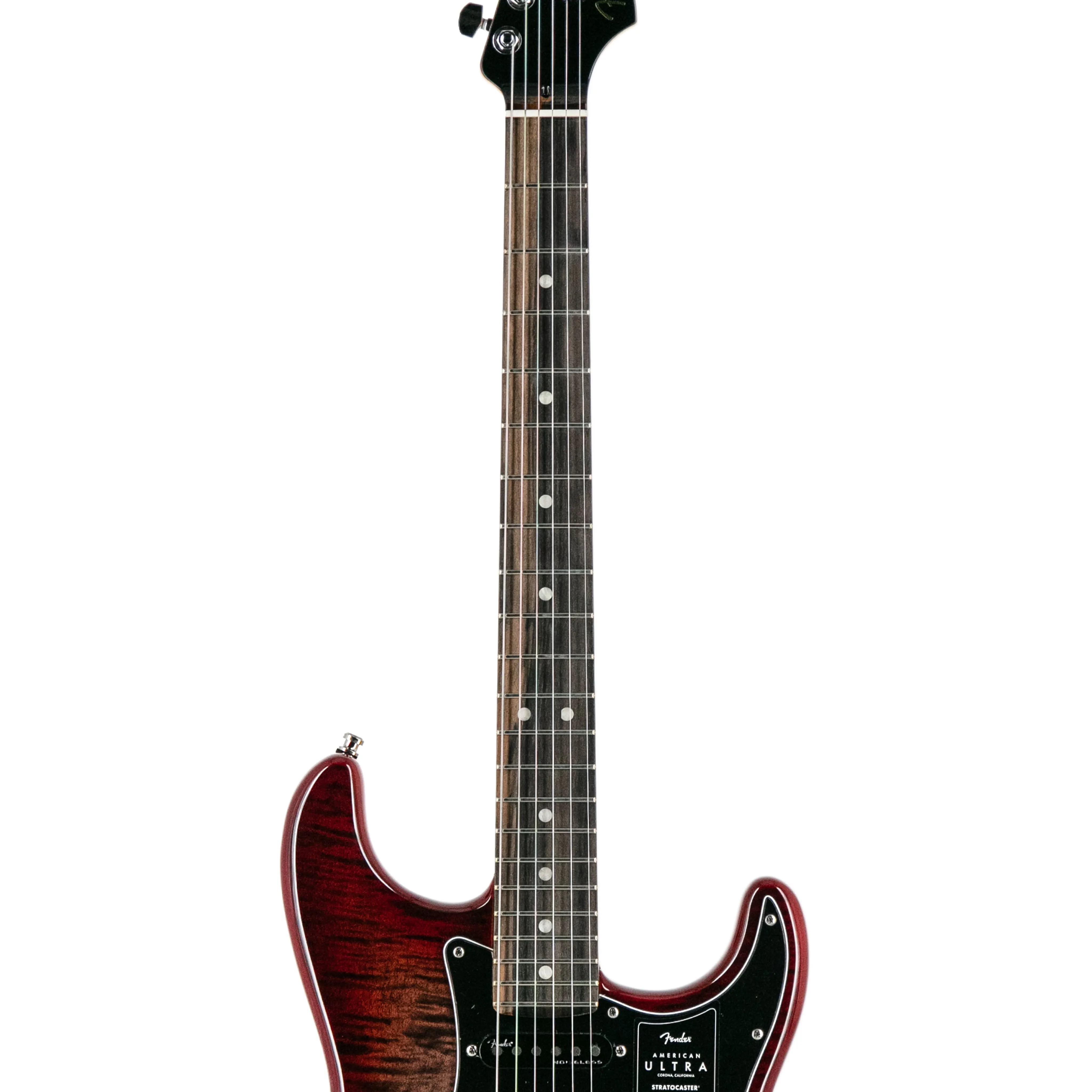 Fender American Ultra Limited Edition Stratocaster Electric Guitar, Ebony FB, Umbra Burst