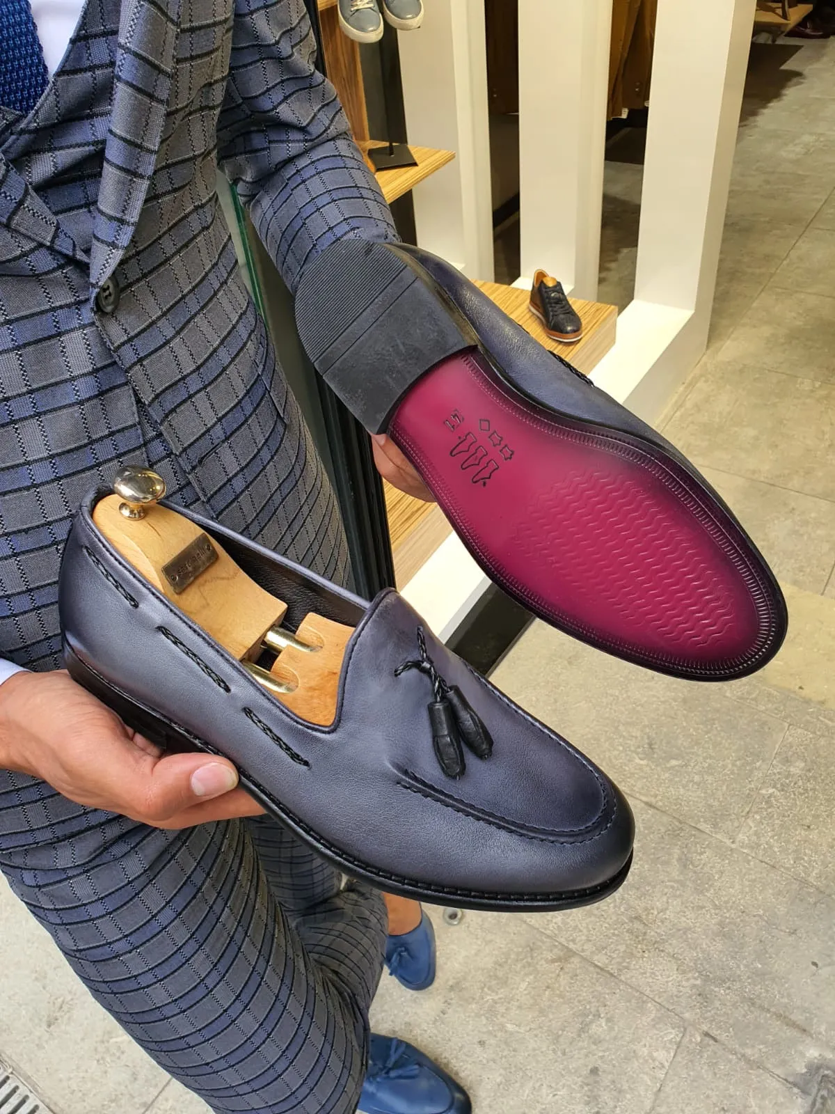 Fort Worth Gray Tassel Loafer