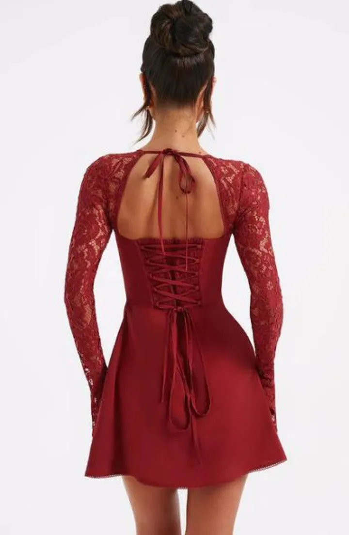 Freesia | Elegant Lace Mini Dress
