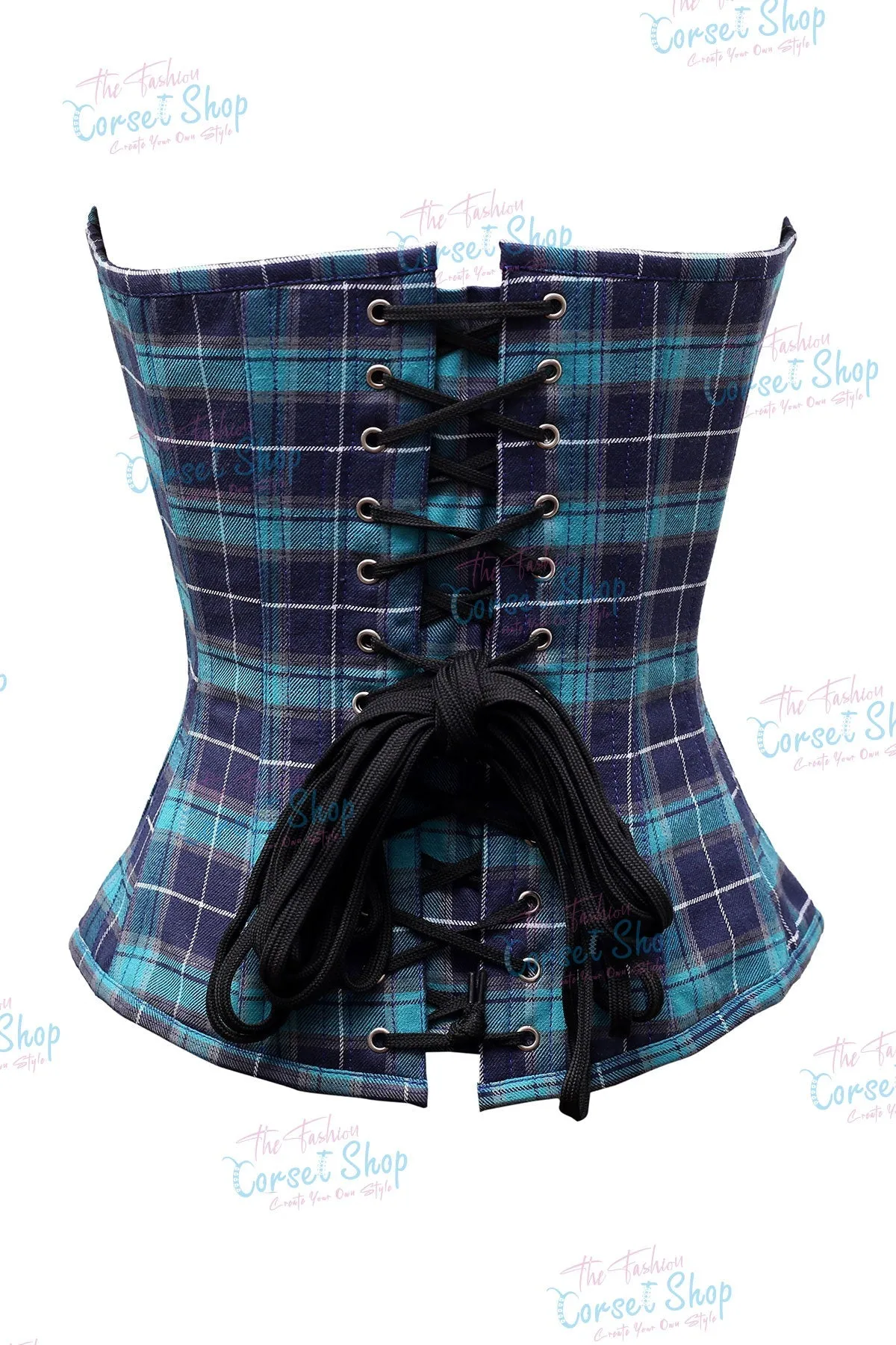 Geyse Tartan Check Cottswool Overbust Corset