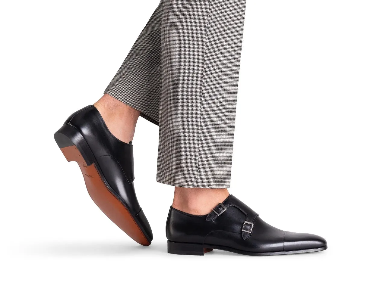 Gigo Black Monk Shoes