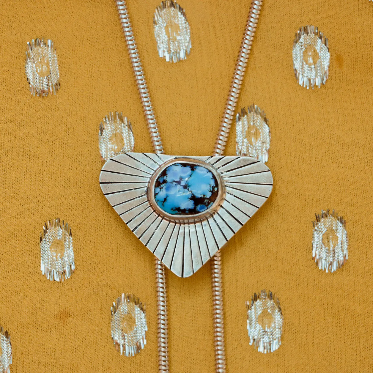 Golden Hills Turquoise Chain Bolo #1