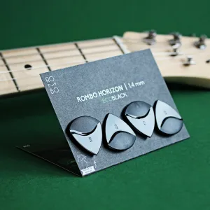 Guitar Pick Set Rombo Horizon Eco-Black (4 Guitar Picks) - 1.4 mm