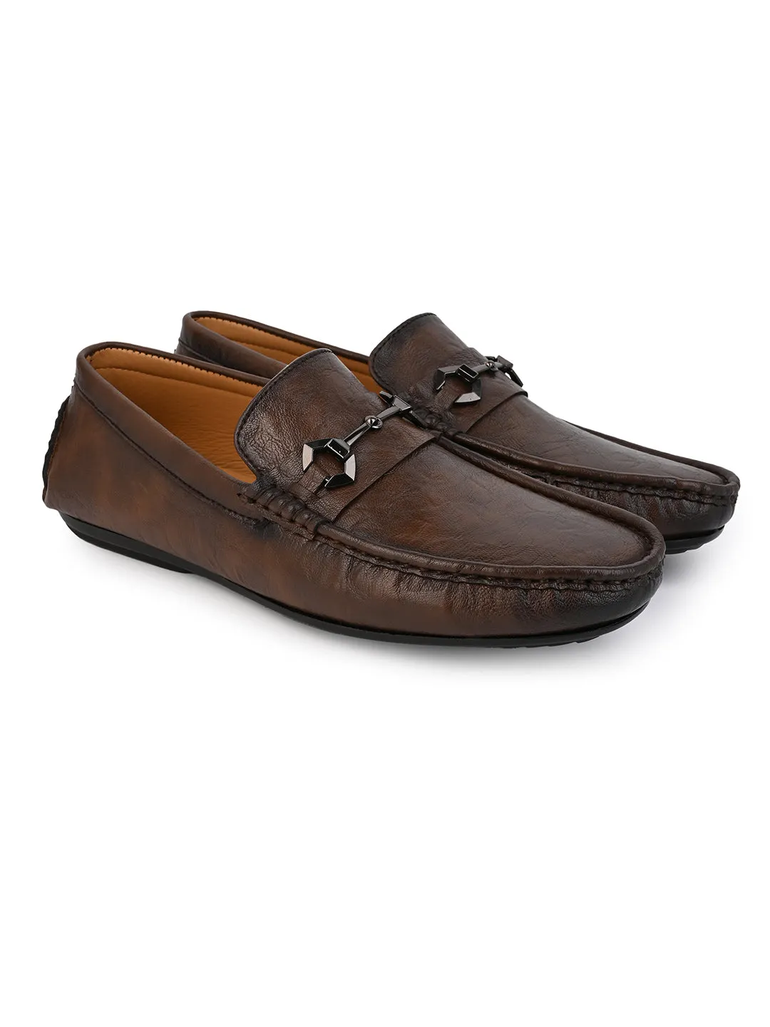 Hydes N Hues Men Tan Loafers