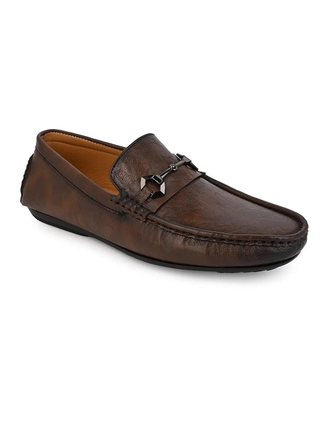 Hydes N Hues Men Tan Loafers