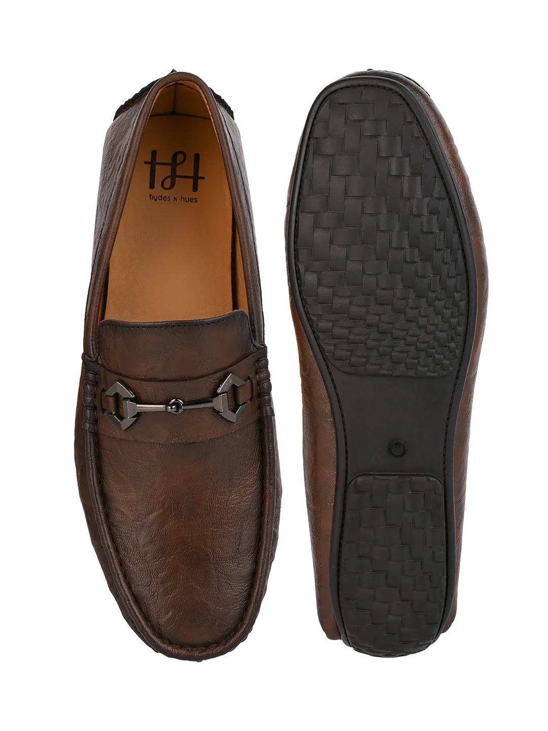Hydes N Hues Men Tan Loafers